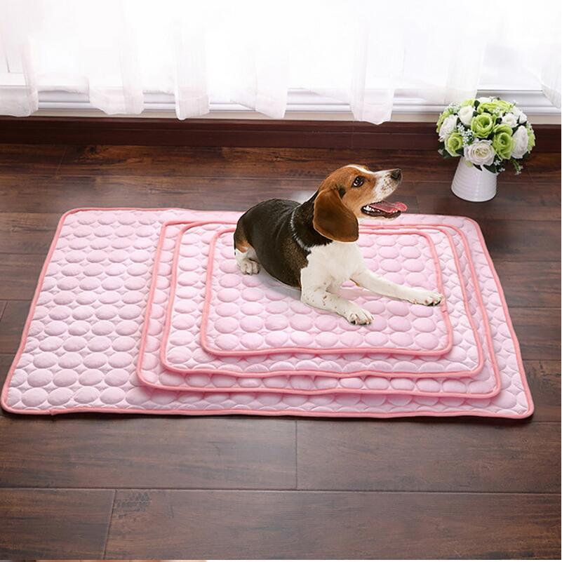 Summer Cooling Pad for Dogs & Cats – Ice Silk Pet Bed