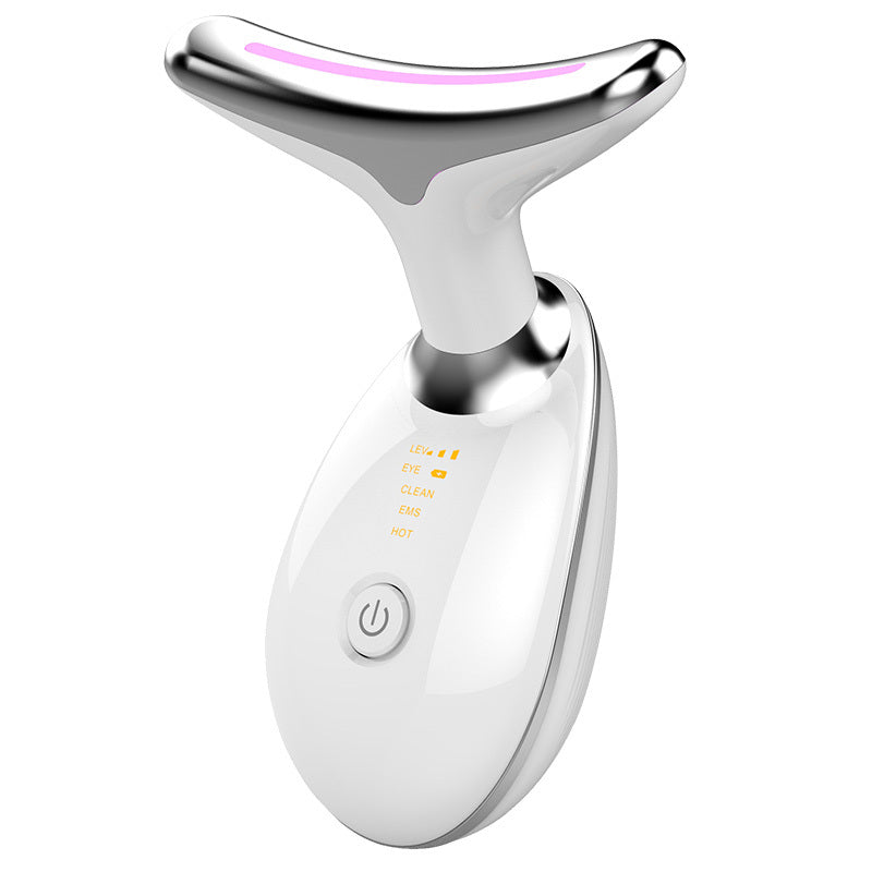 EMS Thermal Neck Lifting Massager – Electric Microcurrent Wrinkle Remover with LED Therapy