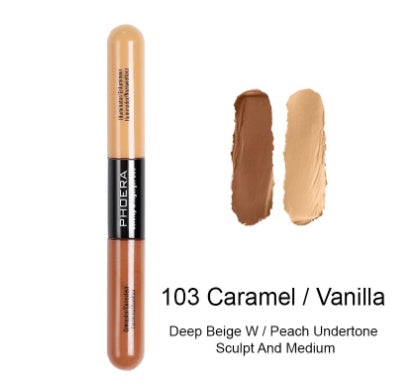 2-in-1 Double Head Liquid Concealer – Full Coverage, Natural Finish & Brightening Formula for All Skin Types