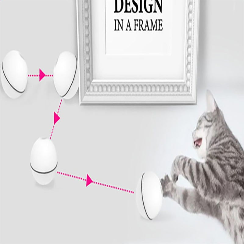 LED Rolling Cat Toy Ball – Interactive Laser Toy for Cats