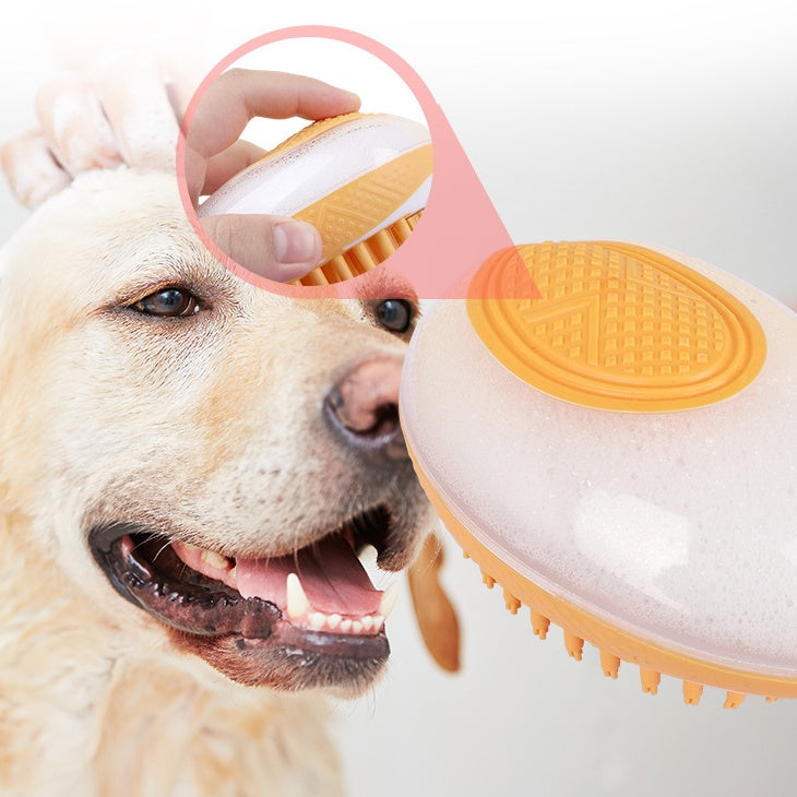 2-in-1 Pet Bath & Massage Brush – Gentle Grooming, Deep Cleaning