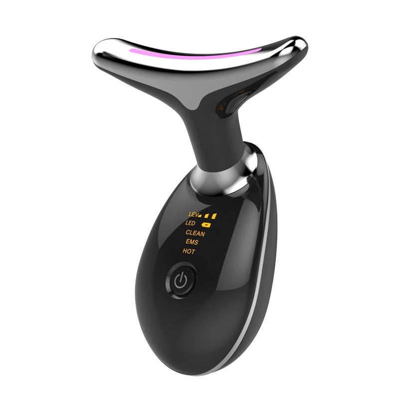 EMS Thermal Neck Lifting Massager – Electric Microcurrent Wrinkle Remover with LED Therapy