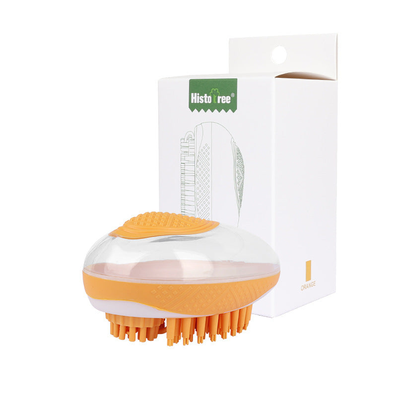 2-in-1 Pet Bath & Massage Brush – Gentle Grooming, Deep Cleaning