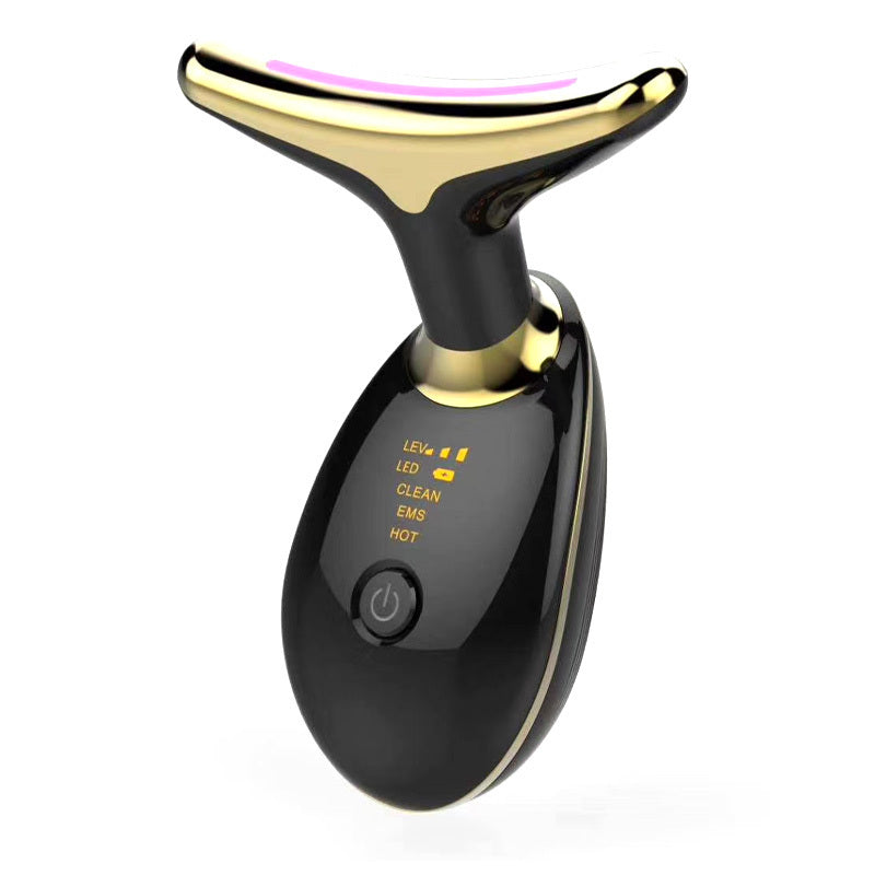 EMS Thermal Neck Lifting Massager – Electric Microcurrent Wrinkle Remover with LED Therapy