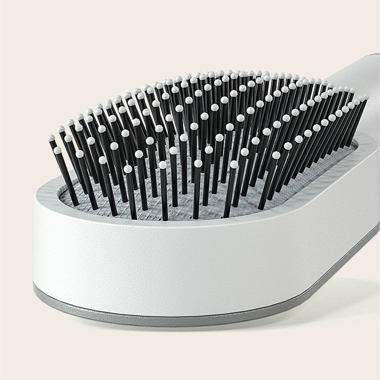 Self-Cleaning Hair Brush for Women – One-Click Cleaning, Scalp Massage & Anti-Static Detangling Comb for All Hair Types