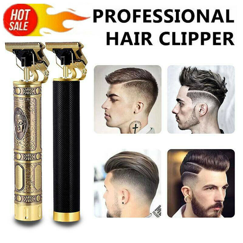 Professional Cordless Hair Clippers & Beard Trimmer – T-Blade Outliner, 0mm Precision Shaver for Men, Rechargeable USB Grooming Machine