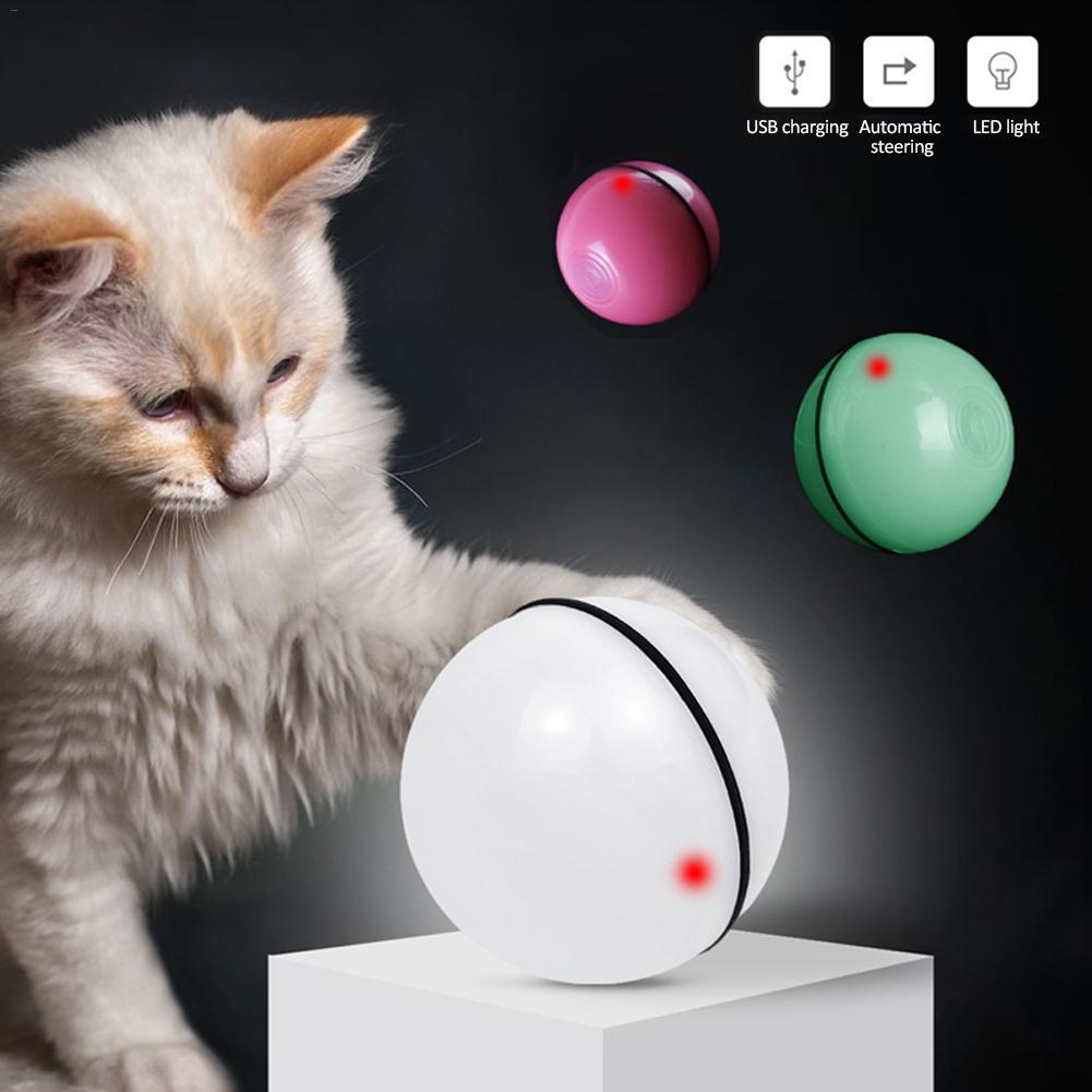 LED Rolling Cat Toy Ball – Interactive Laser Toy for Cats
