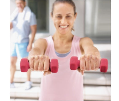 Color Neoprene Dumbbell Set With Rack, Multiple Weight Options, Set--Only Supports Self Pickup