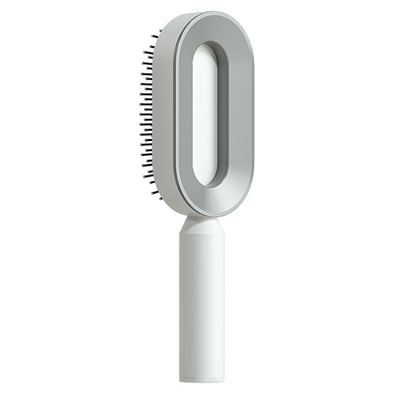 Self-Cleaning Hair Brush for Women – One-Click Cleaning, Scalp Massage & Anti-Static Detangling Comb for All Hair Types