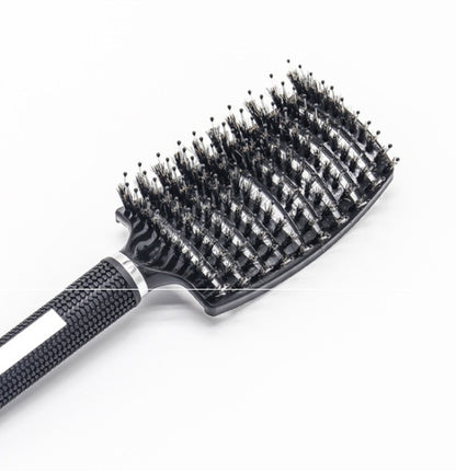 Hairbrush for Women – Anti-Klit Detangler with Nylon Bristles & Scalp Massage Comb