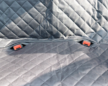 Dog Car Seat Cover with Mesh Window – Waterproof, Non-Slip & Travel-Ready