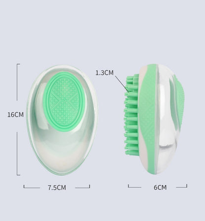 2-in-1 Pet Bath & Massage Brush – Gentle Grooming, Deep Cleaning