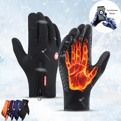 Waterproof Thermal Gloves with Touch Screen – Anti-Slip Winter Riding & Sports Gloves