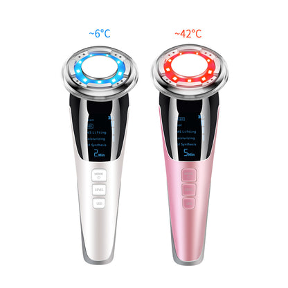 5-in-1 LED Light Therapy Facial Device with Hot & Cold EMS Skin Tightening