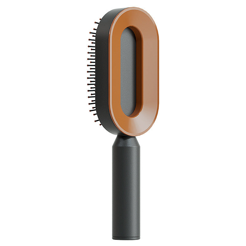 Self-Cleaning Hair Brush for Women – One-Click Cleaning, Scalp Massage & Anti-Static Detangling Comb for All Hair Types