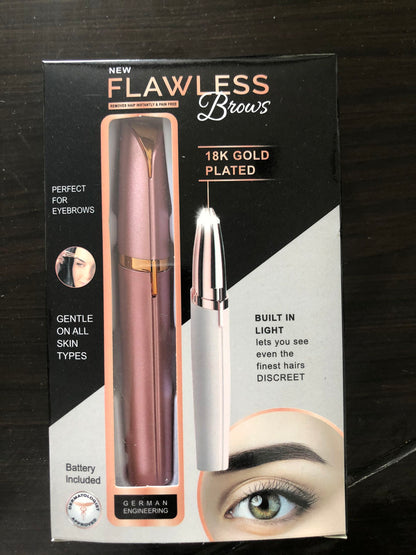 Mini Electric Eyebrow Trimmer – Painless Precision with LED Light
