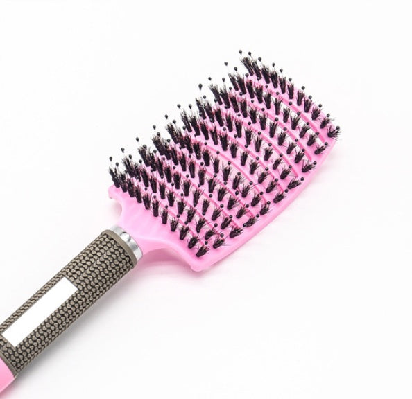 Hairbrush for Women – Anti-Klit Detangler with Nylon Bristles & Scalp Massage Comb