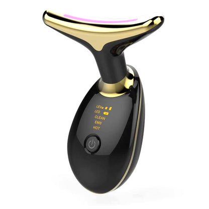 EMS Thermal Neck Lifting Massager – Electric Microcurrent Wrinkle Remover with LED Therapy