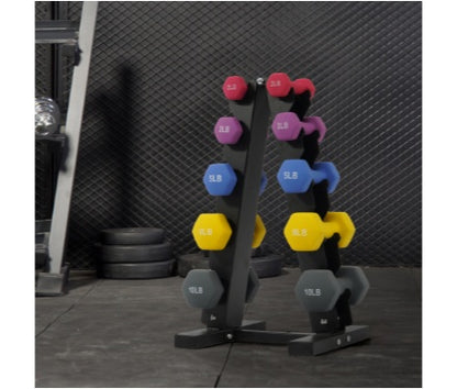 Color Neoprene Dumbbell Set With Rack, Multiple Weight Options, Set--Only Supports Self Pickup