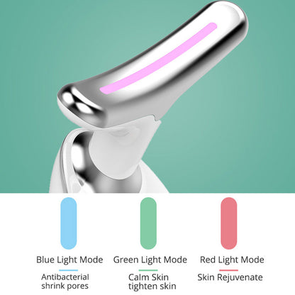 EMS Thermal Neck Lifting Massager – Electric Microcurrent Wrinkle Remover with LED Therapy