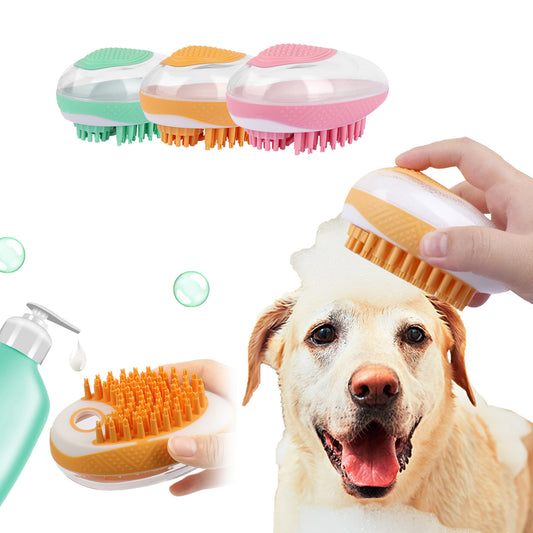 2-in-1 Pet Bath & Massage Brush – Gentle Grooming, Deep Cleaning