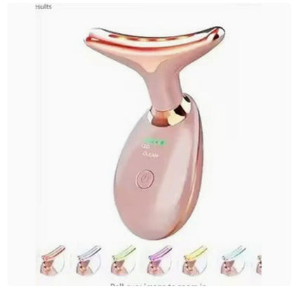 EMS Thermal Neck Lifting Massager – Electric Microcurrent Wrinkle Remover with LED Therapy