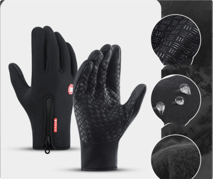 Waterproof Thermal Gloves with Touch Screen – Anti-Slip Winter Riding & Sports Gloves