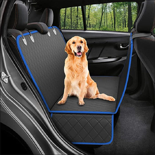 Dog Car Seat Cover with Mesh Window – Waterproof, Non-Slip & Travel-Ready